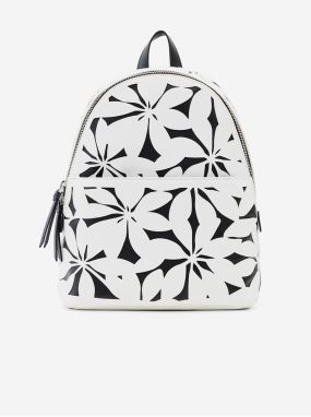 Biely dámsky kvetovaný batoh Desigual Onyx Mombasa Mini