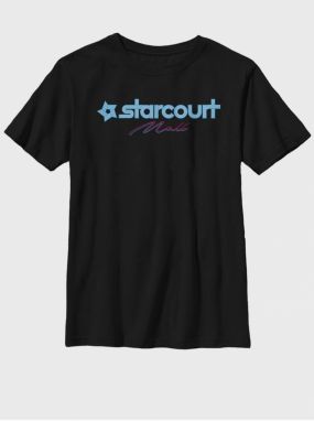 Čierne detské tričko Netflix Starcourt Logo