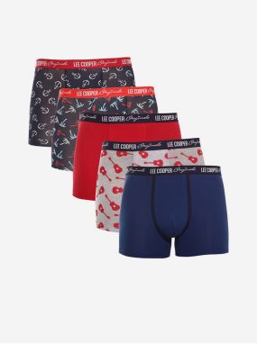 Boxerky pre mužov Lee Cooper - tmavomodrá, červená, sivá