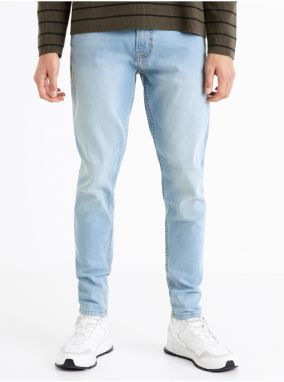 Skinny fit pre mužov Celio - svetlomodrá