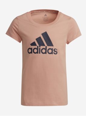 Marhuľové detské tričko s potlačou adidas Performance G BL T