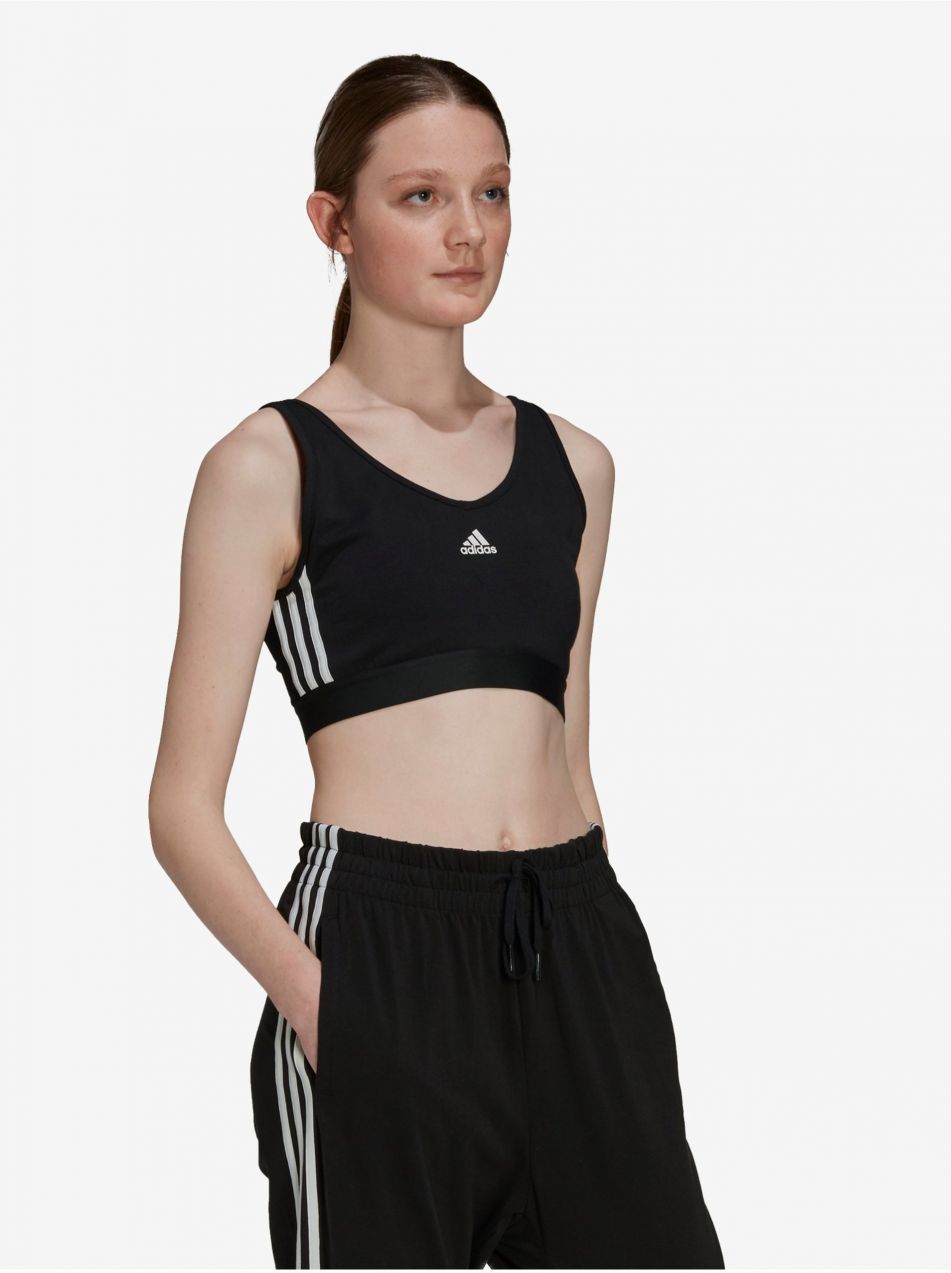 Čierna športová podprsenka adidas Performance