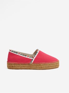 Ružové dámske espadrilky Love Moschino