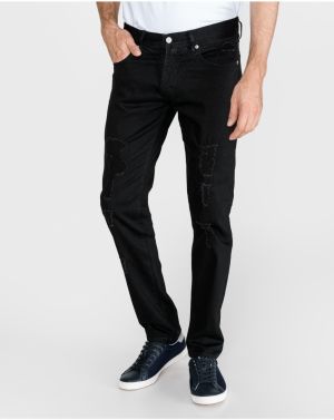 Slim fit pre mužov Armani Exchange - čierna