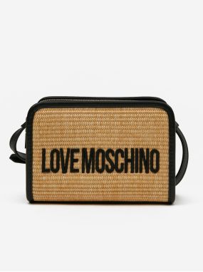 Svetlo hnedá dámska crossbody kabelka Love Moschino