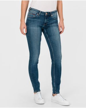 Modré dámske skinny fit rifle Tommy Jeans