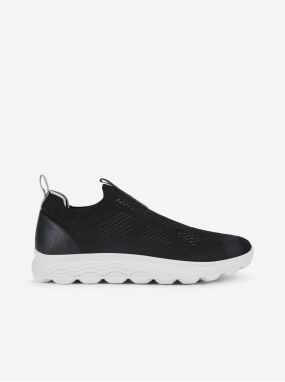 Čierne pánske slip on tenisky Geox