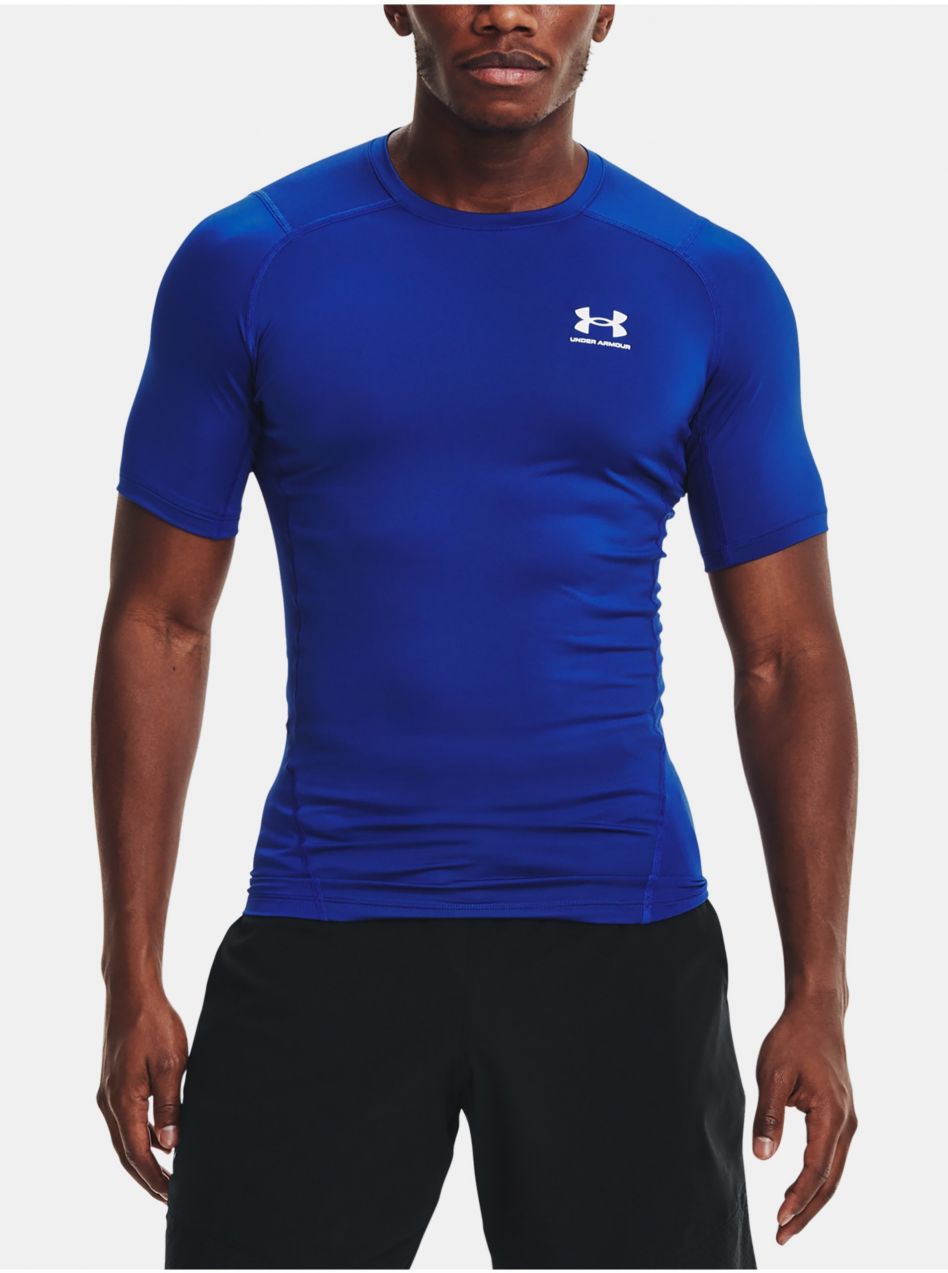Tričko Under Armour HG Armour Comp SS - modrá