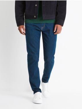 Modré pánske slim fit rifle Celio Cowflex1