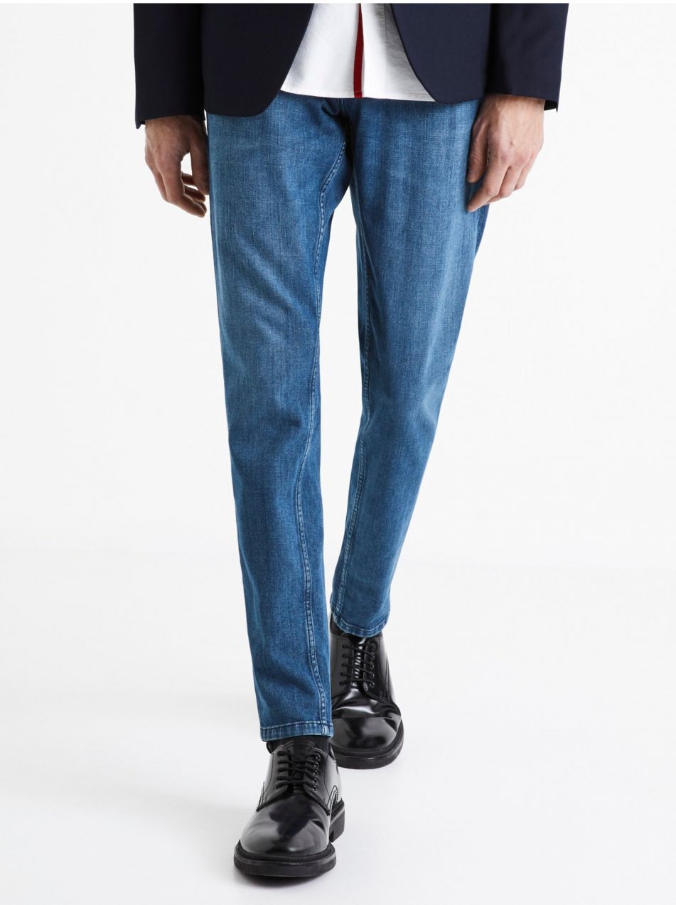 Slim fit pre mužov Celio - modrá