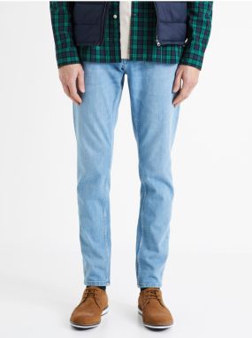 Slim fit pre mužov Celio - svetlomodrá