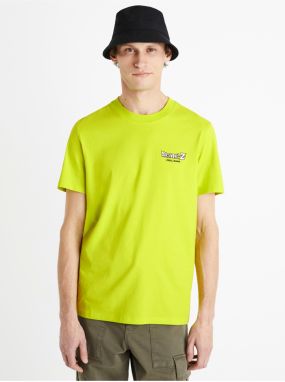 Tričká s krátkym rukávom pre mužov Celio - žltá