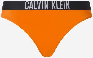 Oranžový dámsky spodný diel plaviek Calvin Klein