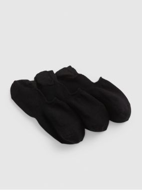 Sada troch párov pánskych neviditeľných ponožiek v čiernej farbe GAP