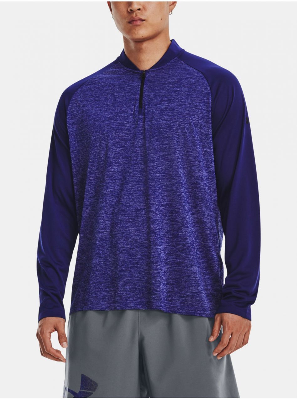 Tričko Under Armour UA Tech 2.0 Novelty 1/4 Zip-BLU