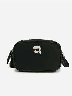 Čierna dámska crossbody kabelka KARL LAGERFELD Ikonik 2.0 Camera Bag