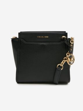 Čierna dámska kožená crossbody kabelka Michael Kors