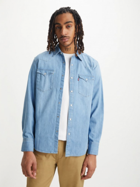 Svetlomodrá pánska rifľová košeľa Levi's® Barstow Western Standard Esta