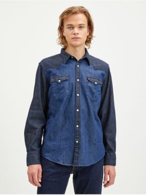 Tmavomodrá pánska rifľová košeľa Levi's® Barstow Western Standard