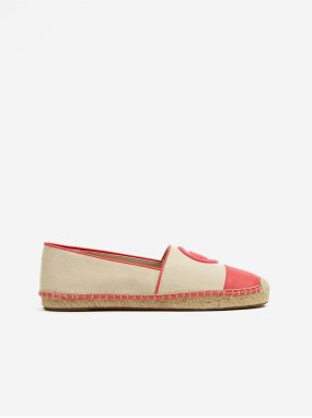 Ružovo-krémové dámske espadrilky Michael Kors Kendrick