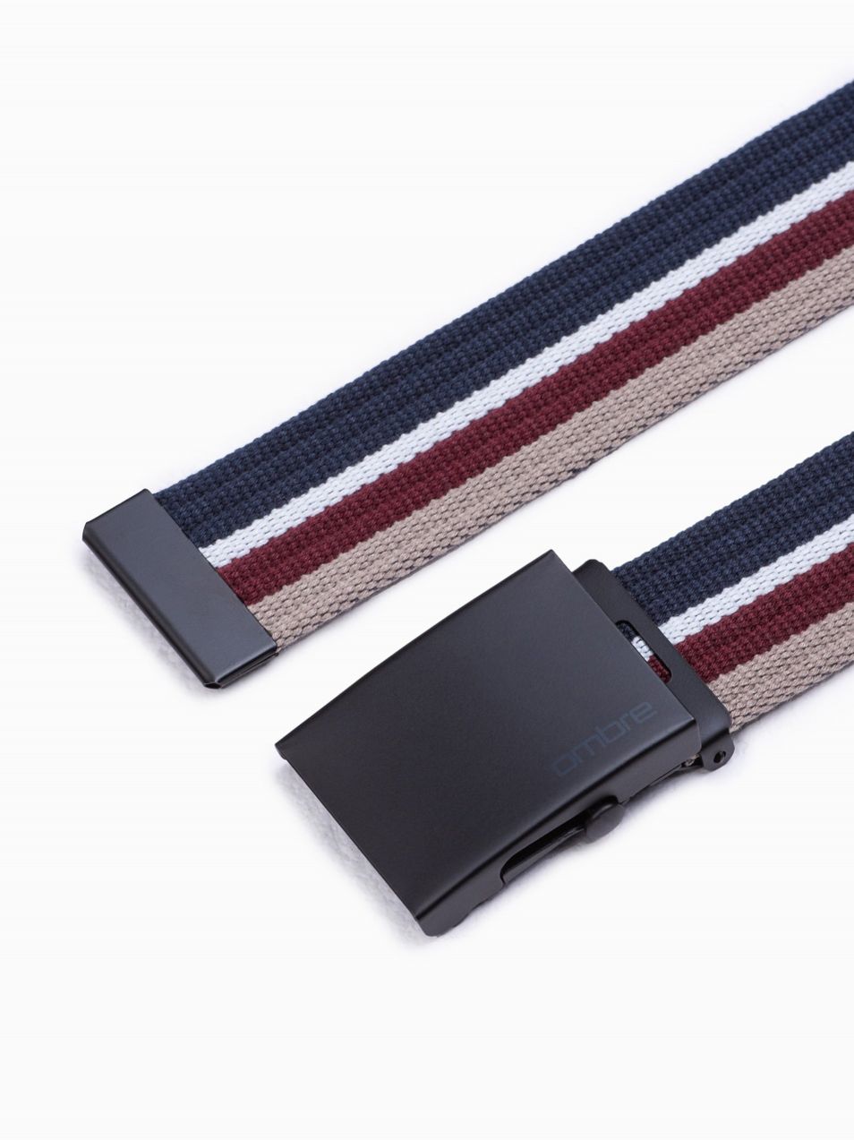 Opasky pre mužov Ombre Clothing - tmavomodrá, béžová, vínová, biela