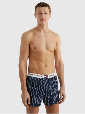 Boxerky pre mužov Tommy Hilfiger - tmavomodrá, biela