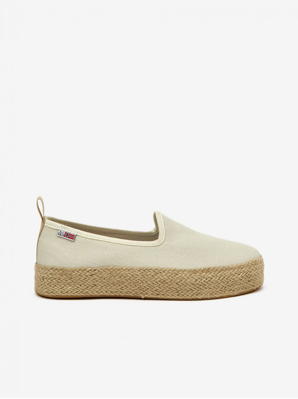 Espadrilky, slip on pre ženy NAPAPIJRI - béžová, svetlohnedá