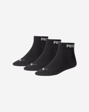Súprava troch párov pánskych ponožiek v čiernej farbe Puma