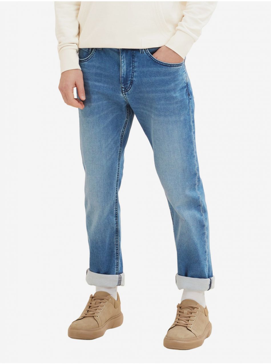 Modré pánske slim fit džínsy Tom Tailor