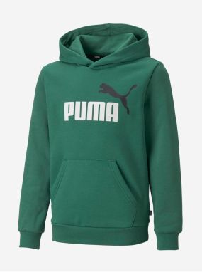 Zelená chlapčenská mikina s kapucňou Puma ESS+ 2 Col