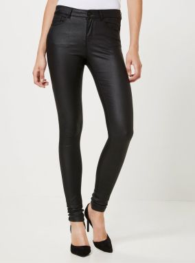 Čierne slim fit nohavice VERO MODA Seven