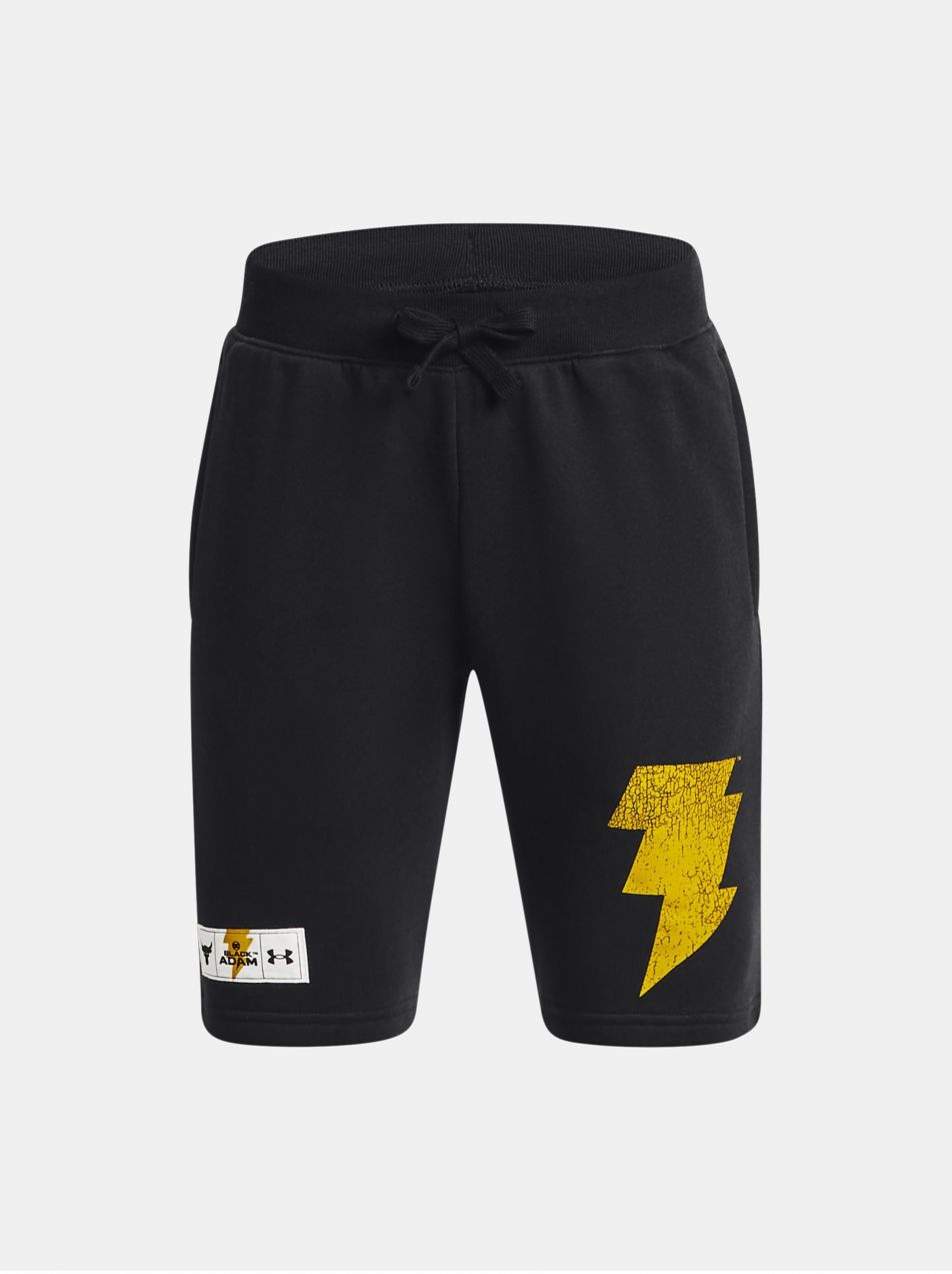 Čierne chlapčenské šortky Under Armour Pjt Rock BA Rvl Terry Short