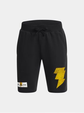 Čierne chlapčenské šortky Under Armour Pjt Rock BA Rvl Terry Short