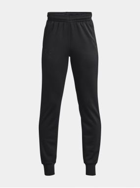 Červené chlapčenské športové tepláky Under Armour UA Armour Fleece Joggers