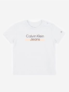 Svetlosivé detské tričko Calvin Klein Jeans