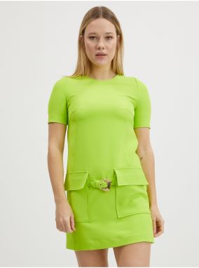 Neónovo zelené dámske šaty Versace Jeans Couture