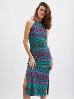 Letné a plážové šaty pre ženy ORSAY - tmavozelená, tmavoružová