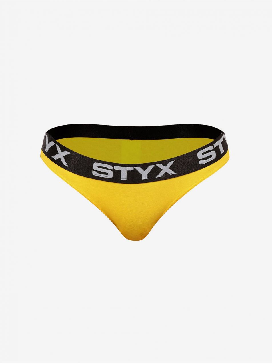 Nohavičky pre ženy STYX - žltá, čierna