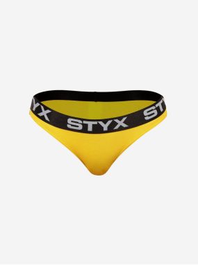 Nohavičky pre ženy STYX - žltá, čierna