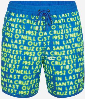 Nohavice a kraťasy pre mužov O'Neill - modrá, neónová zelená