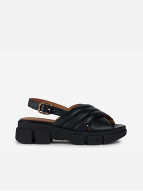 Sandále pre ženy Geox - čierna, hnedá