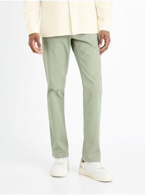 Svetlo zelené pánske nohavice Celio Tohenri
