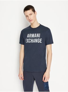 Tmavomodré pánske tričko Armani Exchange