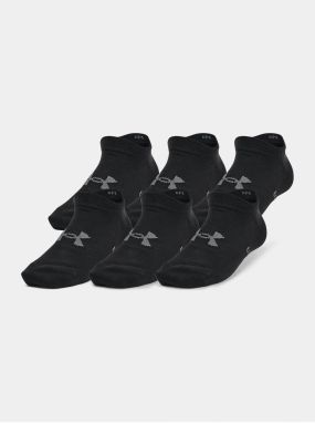 Ponožky Under Armour UA Yth Essential No Show 6pk - čierna