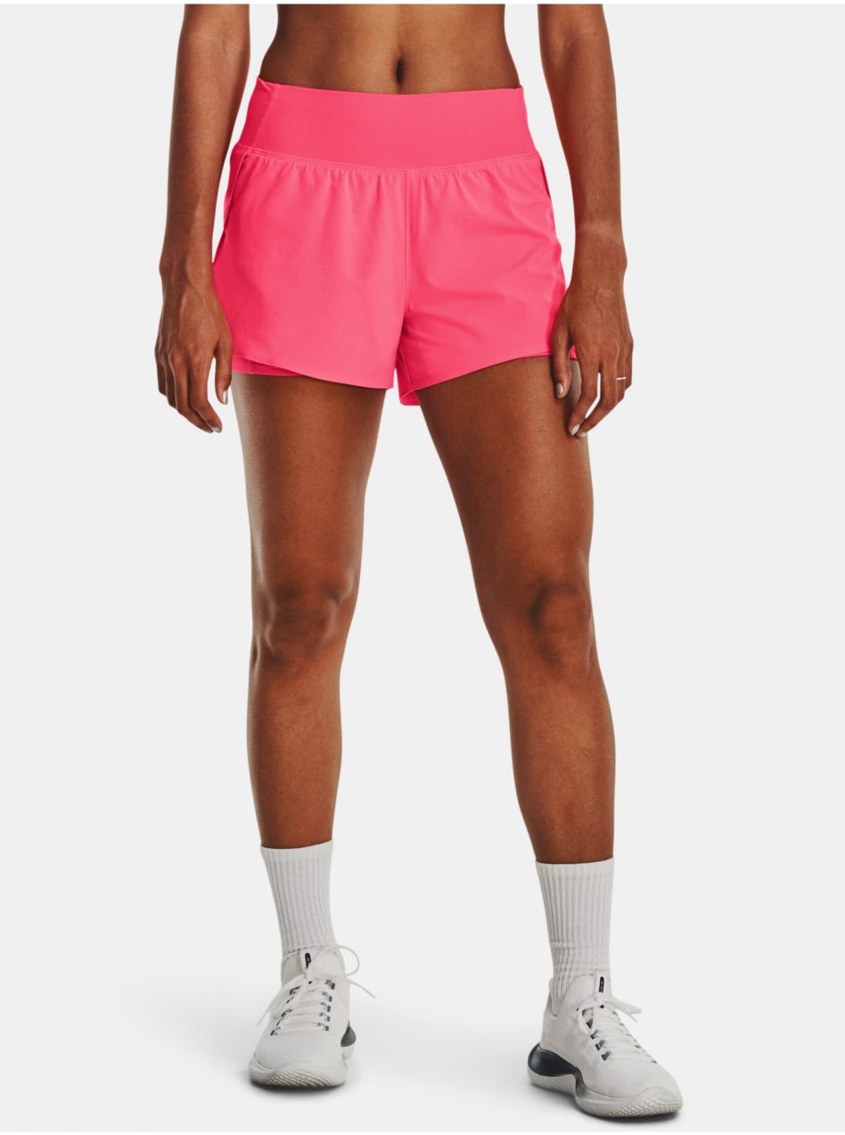 Nohavice a kraťasy pre ženy Under Armour - ružová