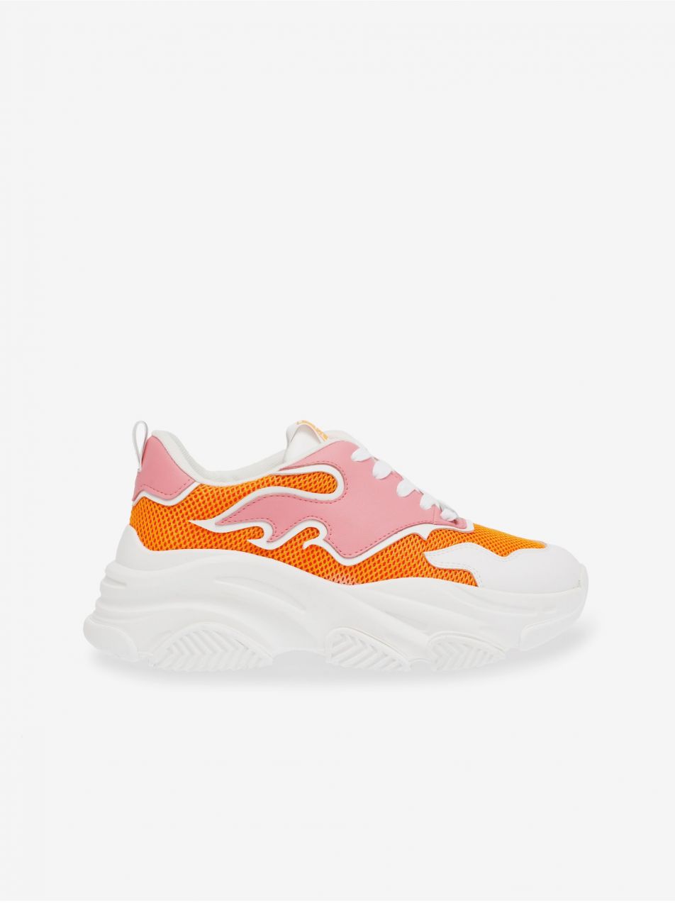 Tenisky pre ženy Steve Madden - biela, oranžová, ružová