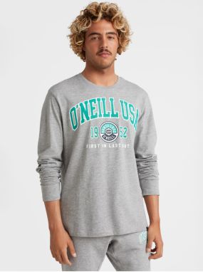 Šedé pánske tričko O'Neill STATE L/SLV T-SHIRT