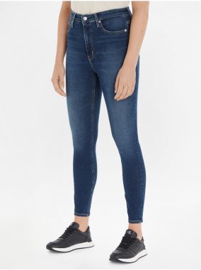 Tmavomodré dámske skinny fit džínsy Calvin Klein Jeans