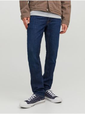 Tmavomodré pánske slim fit džínsy Jack & Jones Glenn