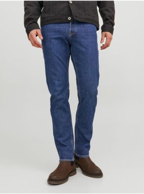 Modré pánske slim fit džínsy Jack & Jones Mike